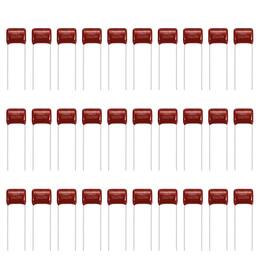Unique Bargains - 30pcs 0.22uF 250V CBB21/22 Metallized Polypropylene Film Capacitor for Electronics and Lamps - Red