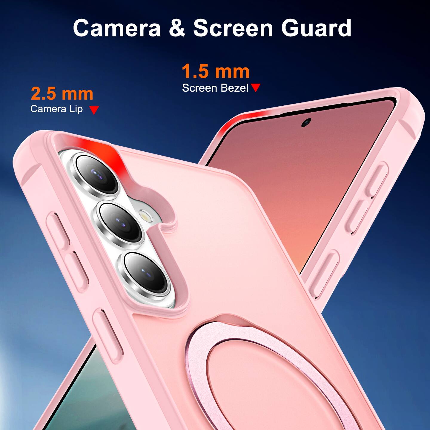Camera & Screen Guard

2.5 mm Camera Lip

1.5 mm Screen Bezel