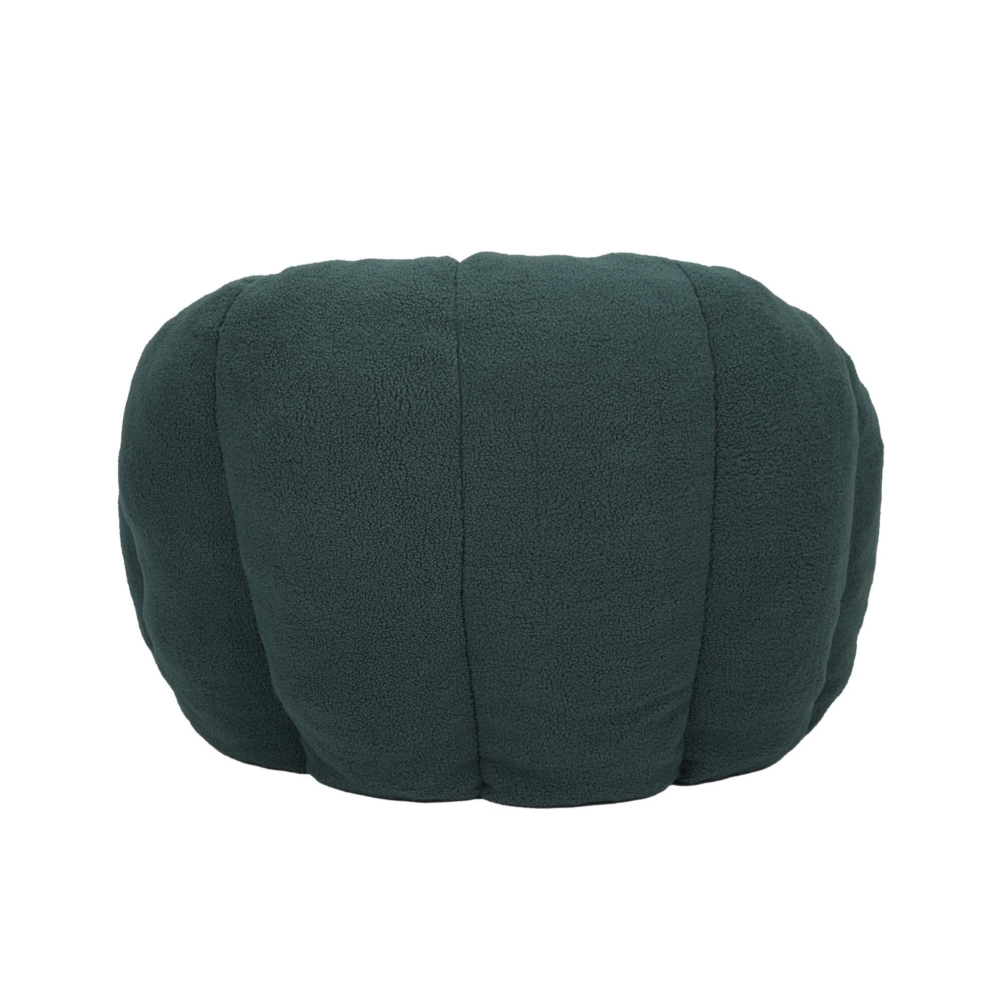 Alt View 6. GOODSILO - Plush Faux Fur Bean Bag Chair with Armrests and Ergonomic Backrest for Ultimate Relaxation in Living Spaces - Green.