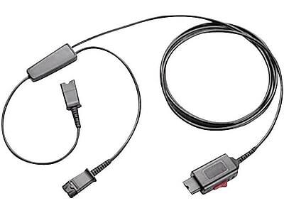 Alt View 1. Plantronics - Trainer Cord Adapter Cable - Black.