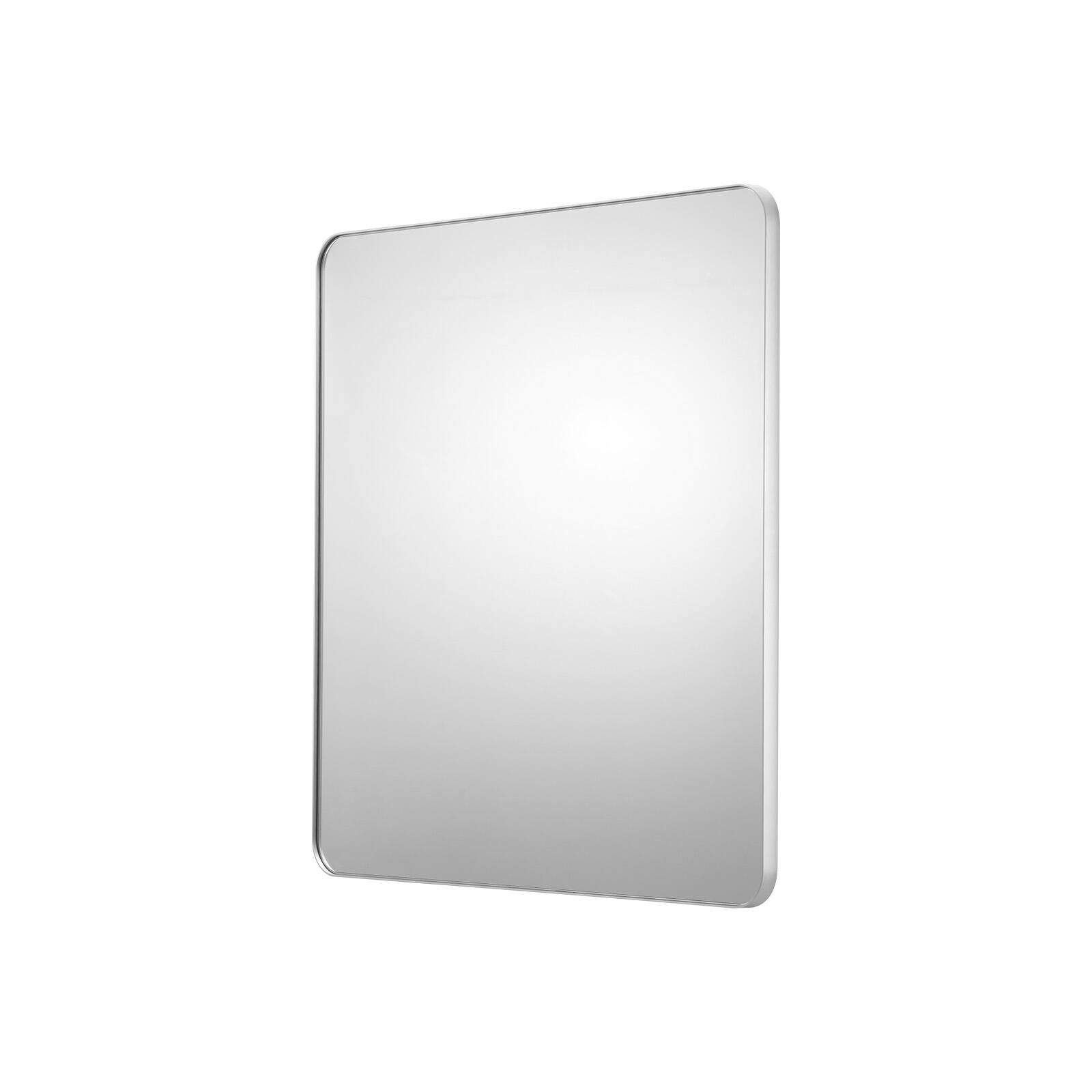 Alt View 5. VEVOR - Wall Mounted Makeup Mirror, 0.15" Thick, 36" x 36" Mirror with Aluminium Alloy Frame & Explosion-Proof Film - Sliver.