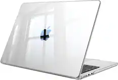Front. Fintie - Case for MacBook Air 13.6 Inch A3449 A3240 A3113 A2681 (2022-2026 Release) Lightweight Snap On Hard Shell Cover - Crystal Clear.