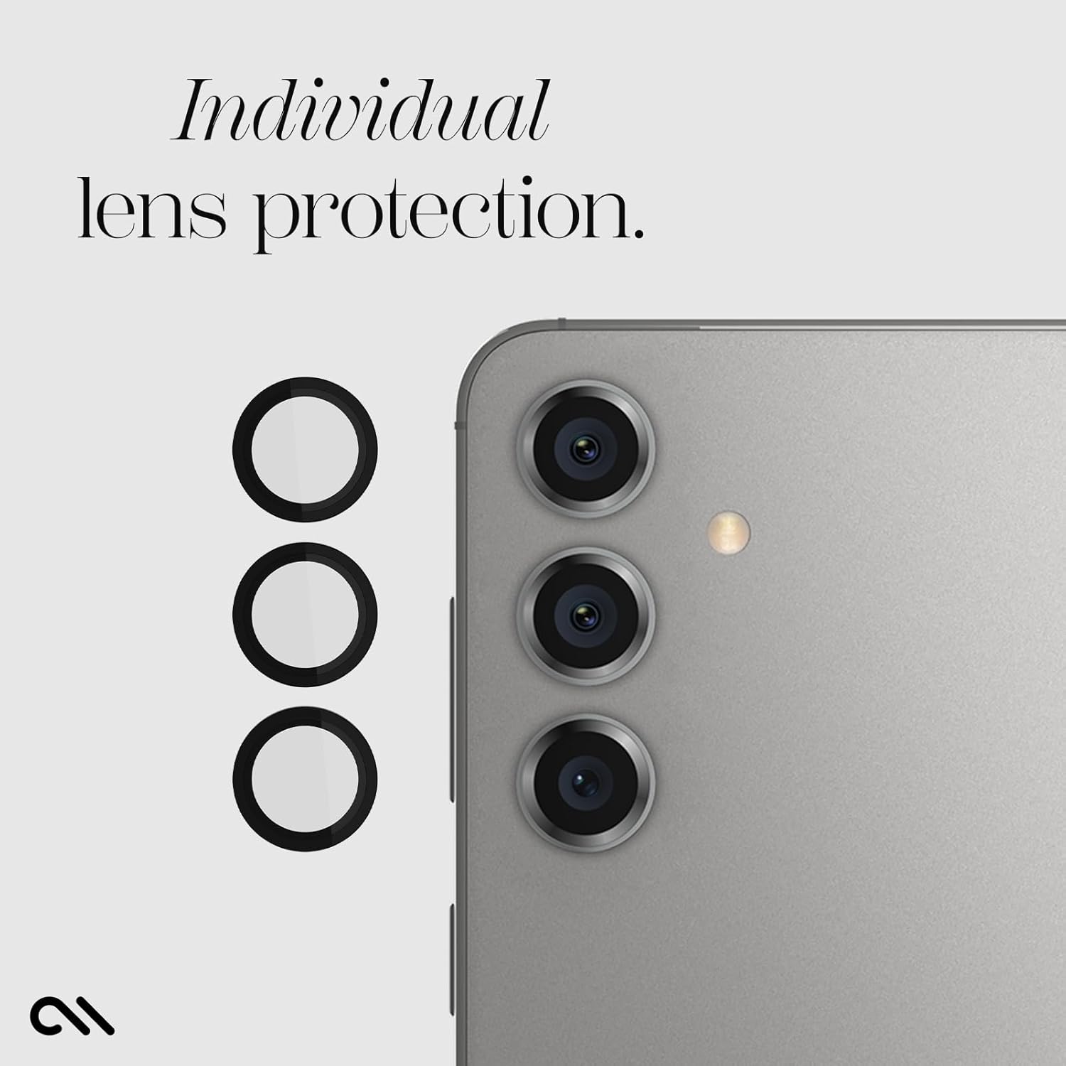 Individual lens protection.