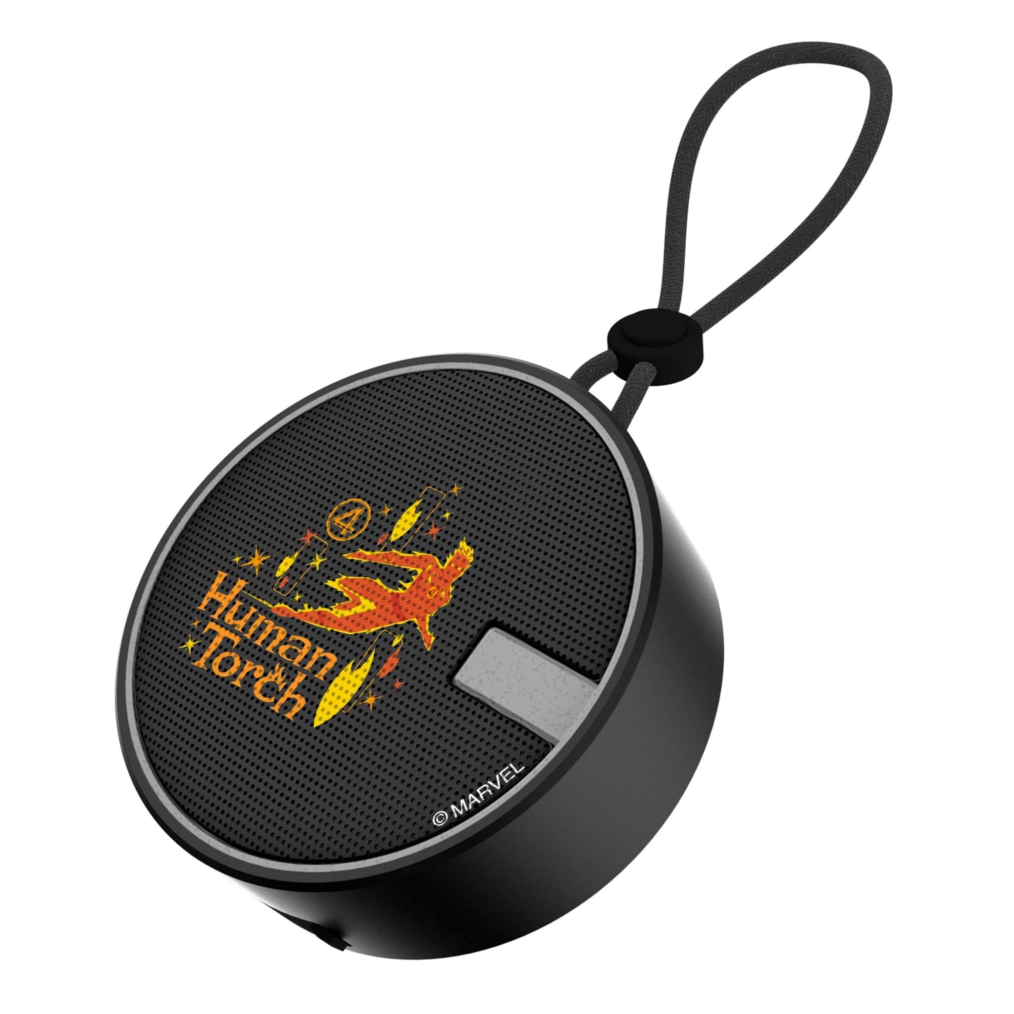 Keyscaper - Marvel Badge Waterproof Speaker - Human Torch