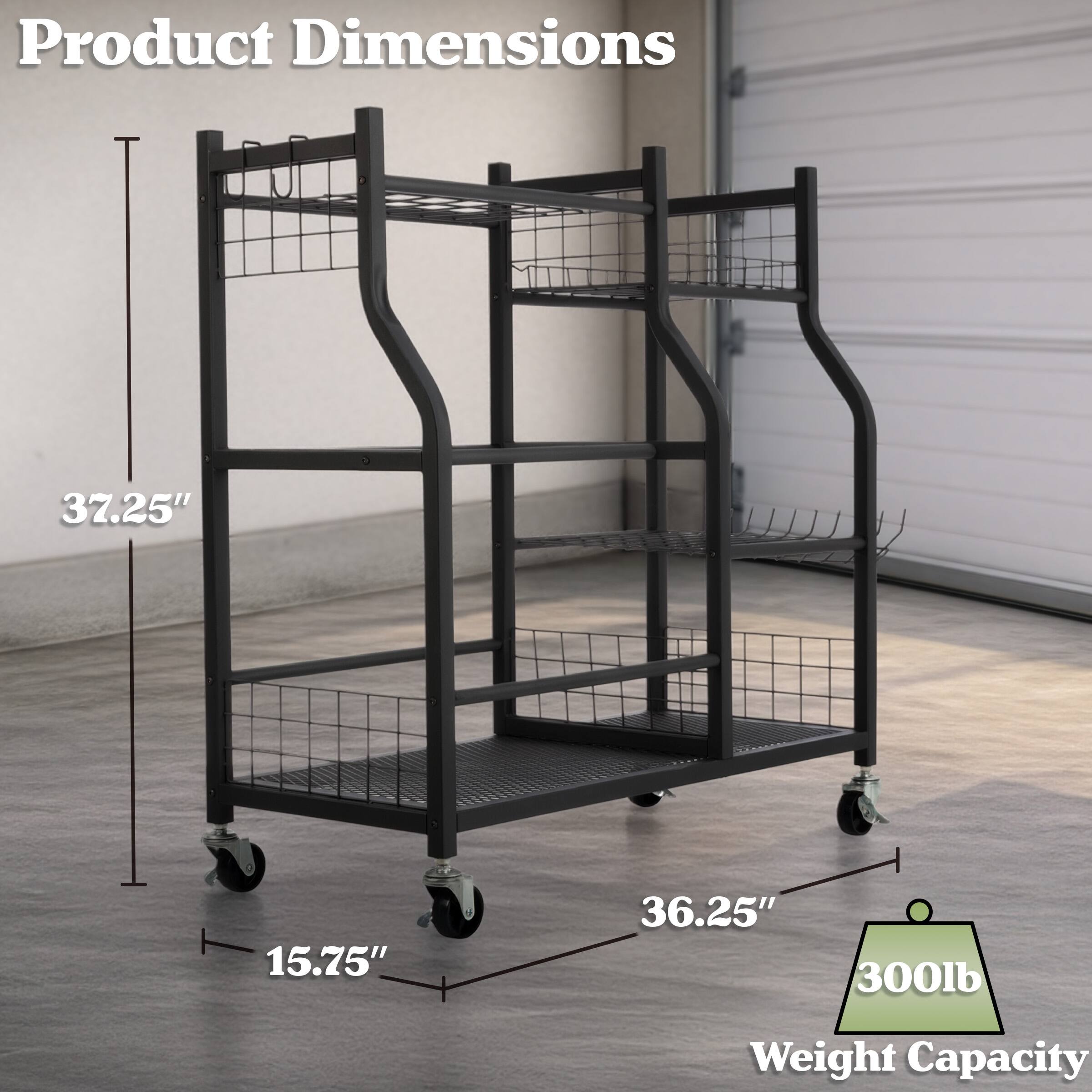 Product Dimensions: 37.25" x 15.75" x 36.25"  
Weight Capacity: 300lb
