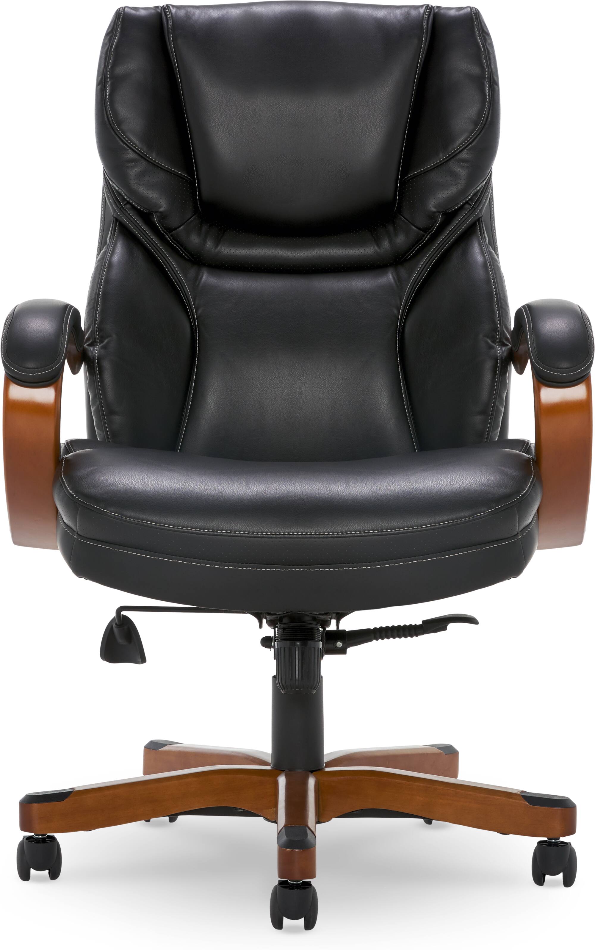 Alt View 11. Serta - Conway Big and Tall Bonded Leather Bentwood Executive Chair - Black.