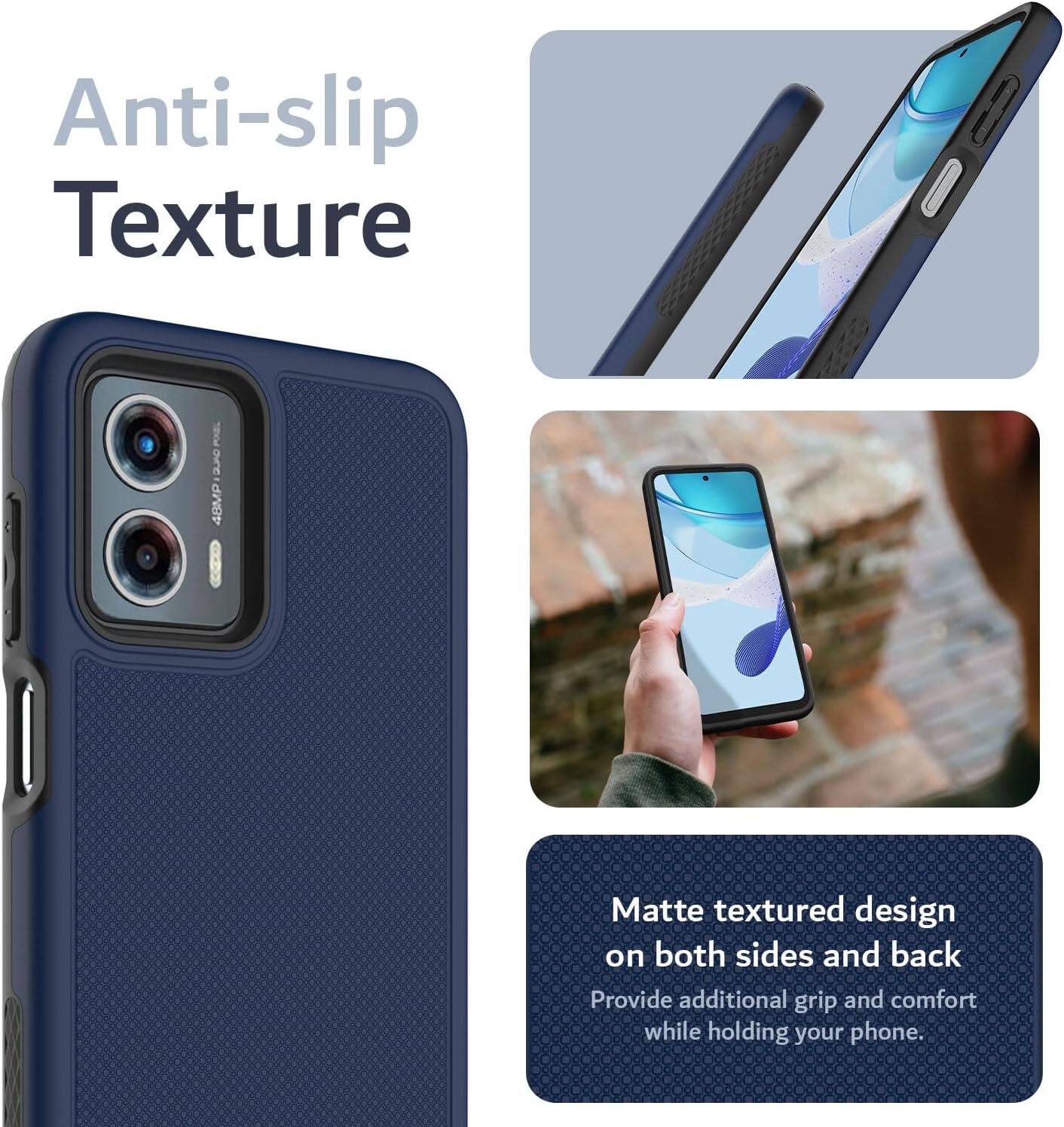 Anti-slip Texture

Matte textured design on both sides and back

Provide additional grip and comfort while holding your phone.