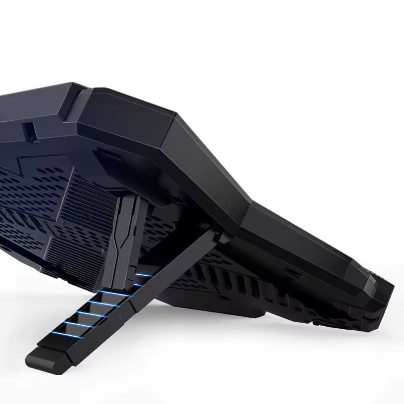 Alt View 4. Cluzine - Six-Fan Laptop Cooling Stand Dual USB Ports for 12-17 Inch Laptops.