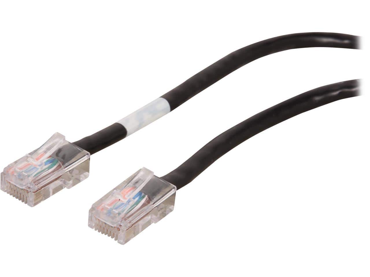 Cables to Go - C2G 26374 Cat5e Cable - Non-Booted Unshielded Ethernet Network Patch Cable, Black (1 Foot, 0.30 Meters)