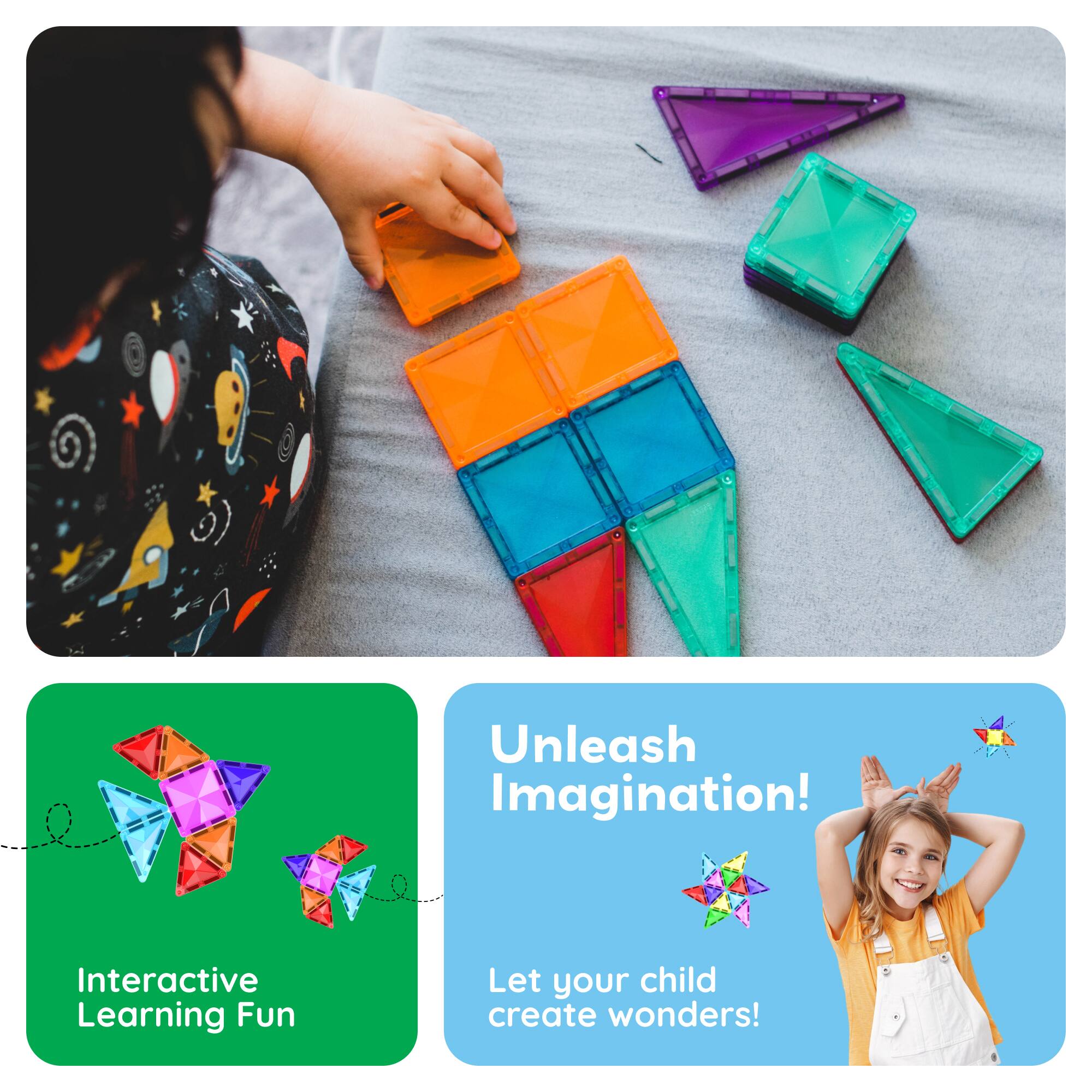 Unleash Imagination!  
Interactive Learning Fun  
Let your child create wonders!
