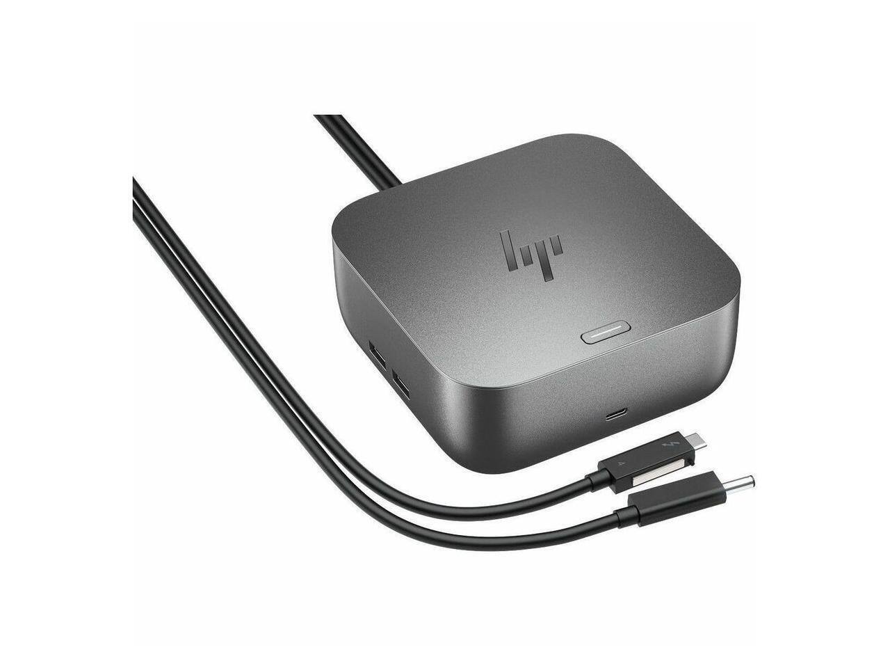 Alt View 3. HP - HP Thunderbolt 4 Ultra Dock - 4 Displays - 7 USB Ports - RJ-45 - HDMI (9X4A1AA#ABA) - Black.