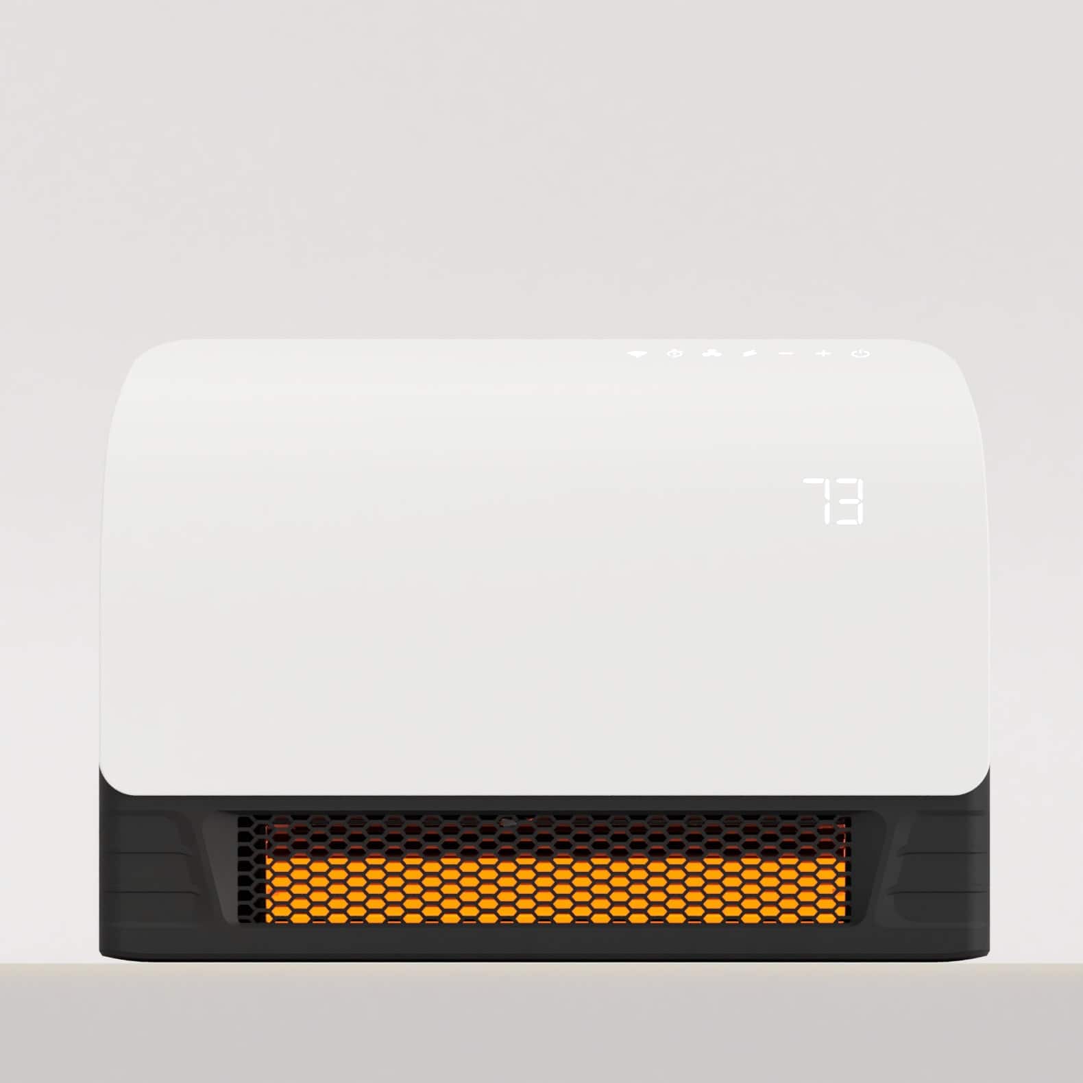 Alt View 15. Heat Storm - Sedona 1,500-Watt Smart Electric Infrared Wall-Mounted Heater - White.