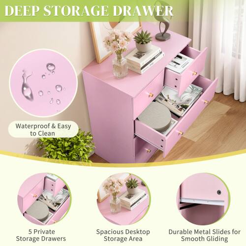DEEP STORAGE DRAWER

Waterproof & Easy to Clean

5 Private Storage Drawers

Spacious Desktop Storage Area

Durable Metal Slides for Smooth Gliding