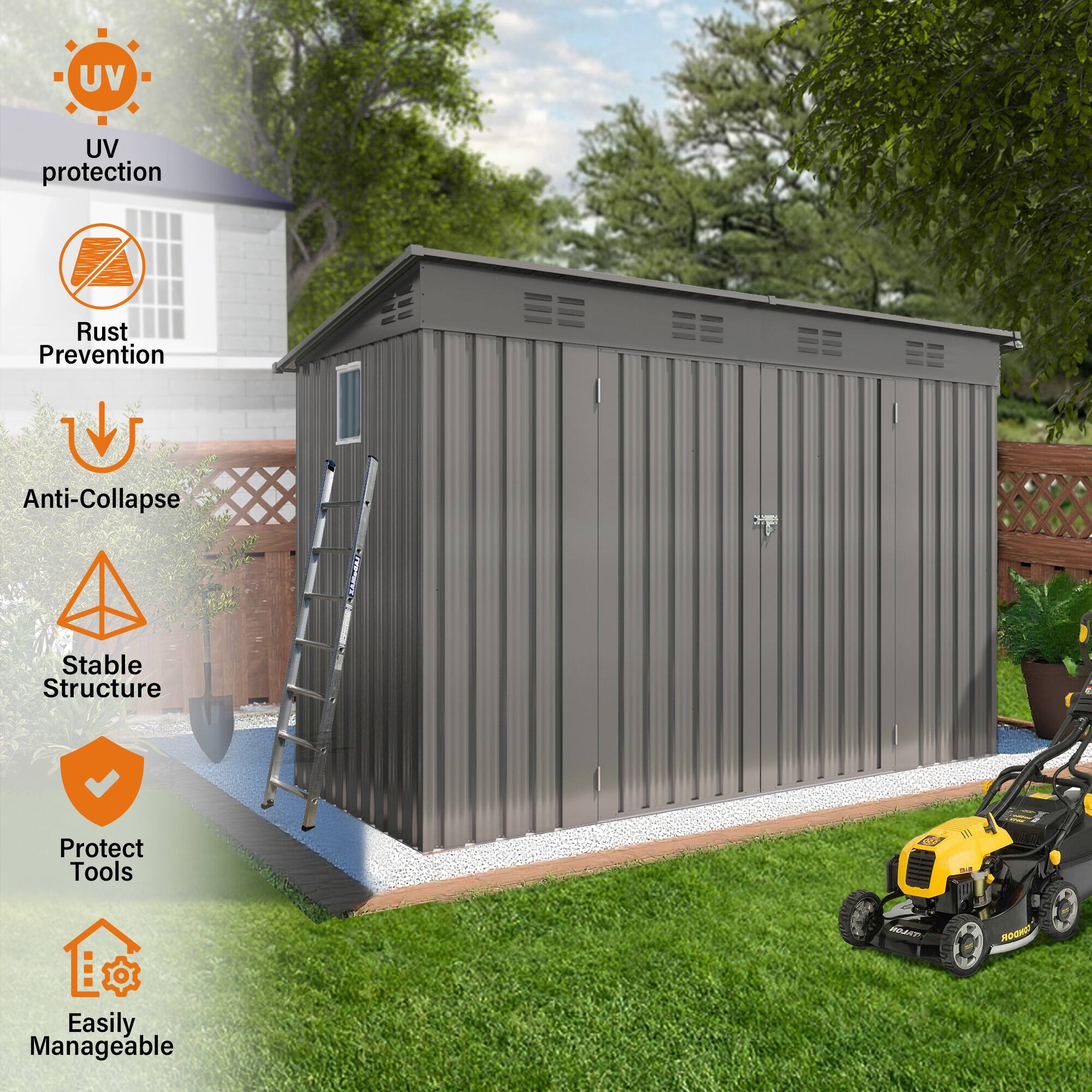 UV Protection  
Rust Prevention  
Anti-Collapse  
Stable Structure  
Protect Tools  
Easily Manageable