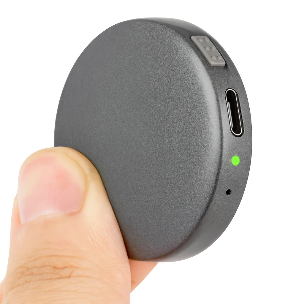 Front. Knight Security - 128GB (1600 hour) Small Voice Recorder Device | Magnetic Mini Audio Recorder | Mini Sound Recorder - Knight KT1000 - Gray.