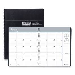 House of Doolittle - 24 Month Recycled Ruled Monthly Planner 11 x 8.5 Black Cover 24 Month Jan 2026 to Dec 2027