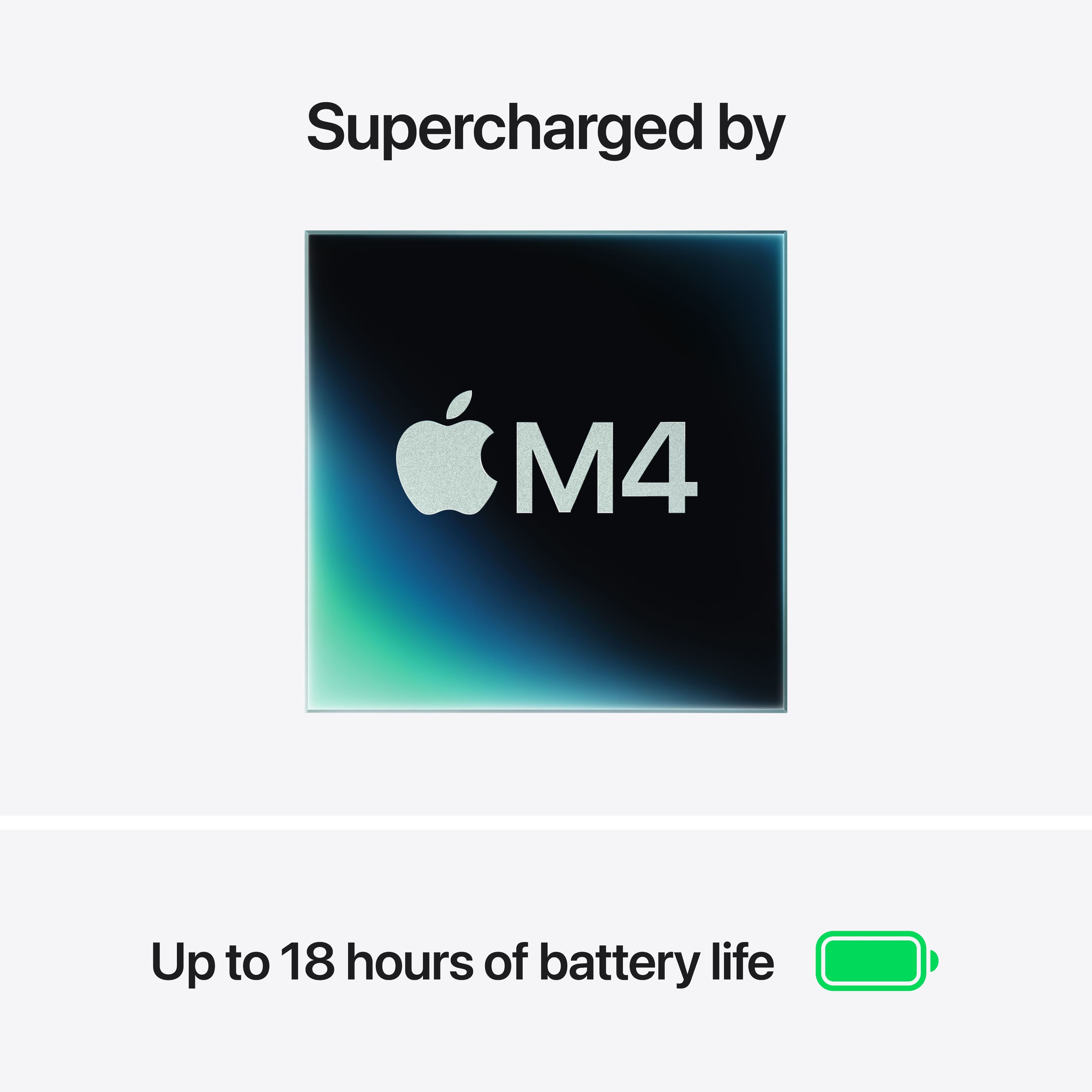 Supercharged by M4 Up to 18 hours of battery life