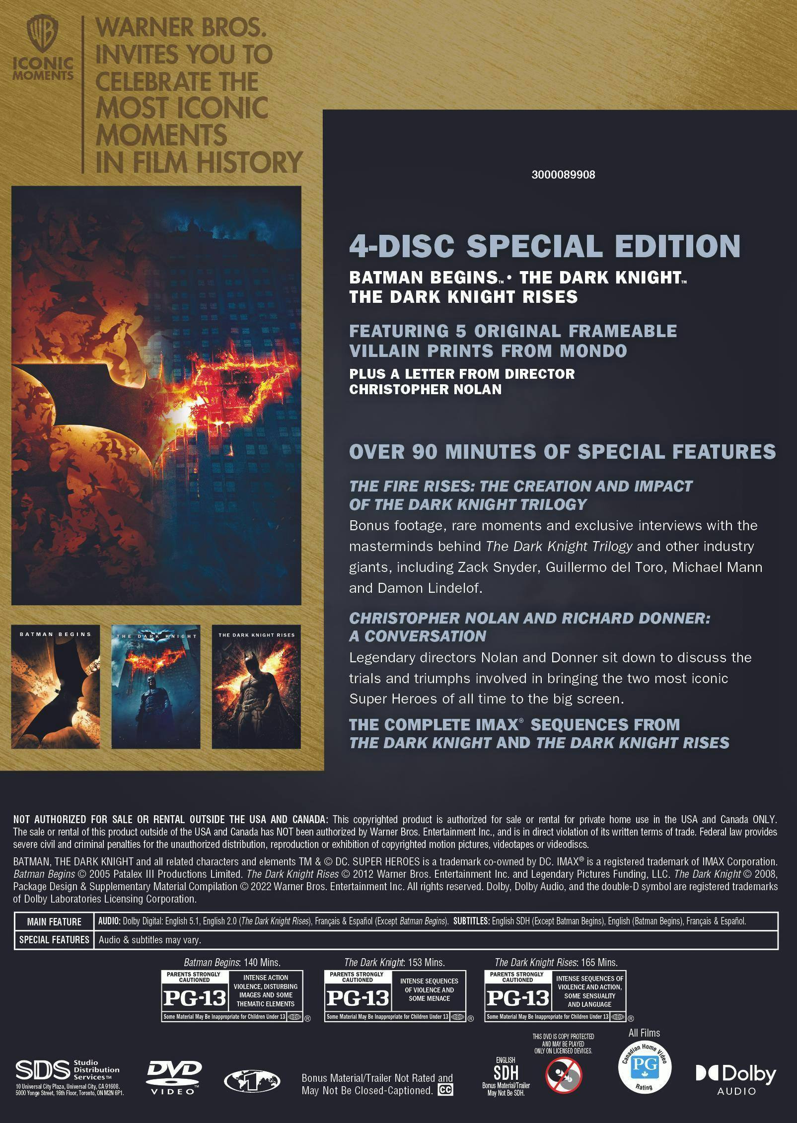 Angle. The Dark Knight Trilogy (Special Edition Box Set) [DVD].