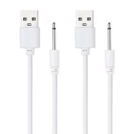 Unique Bargains - USB to DC Charging Cable, 2.6ft, 5V 1A, 2pcs - Ideal for Routers, Speakers, Cameras, and Other 5V Devices - White
