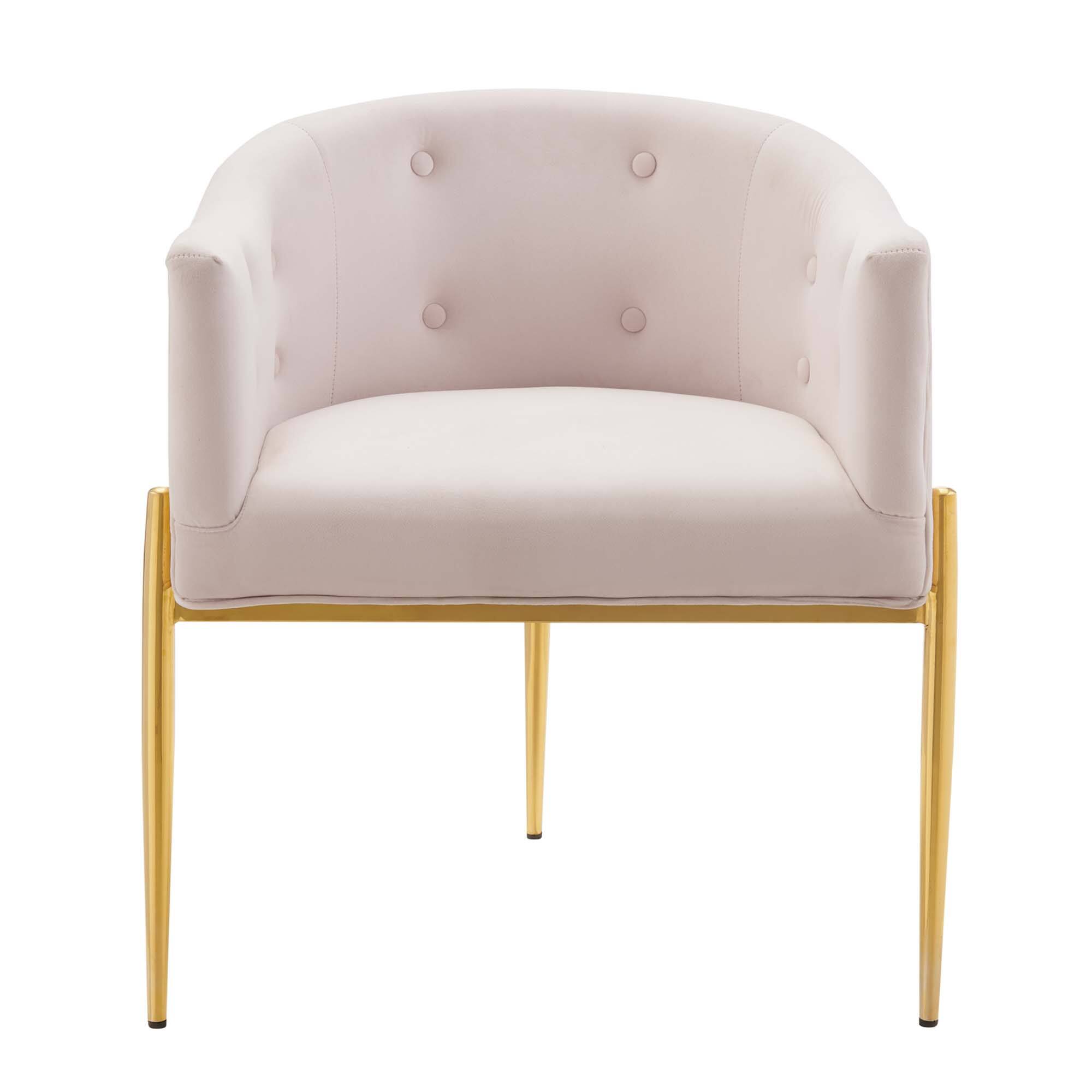 Alt View 3. Modway - Savour Tufted Performance Velvet Accent Chair by Modway - Pink.