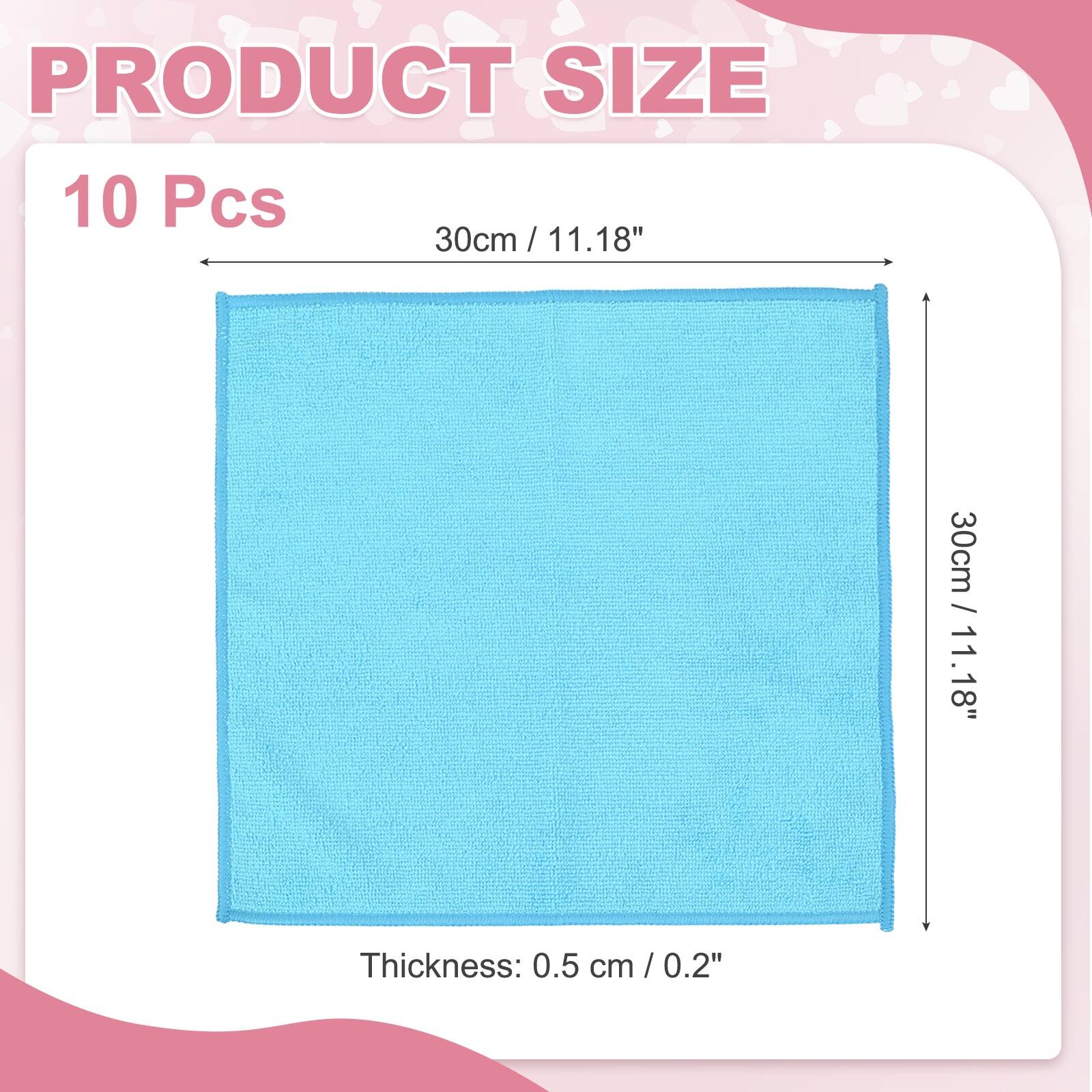 PRODUCT SIZE

10 Pcs

30cm / 11.18" x 30cm / 11.18" 

Thickness: 0.5 cm / 0.2"