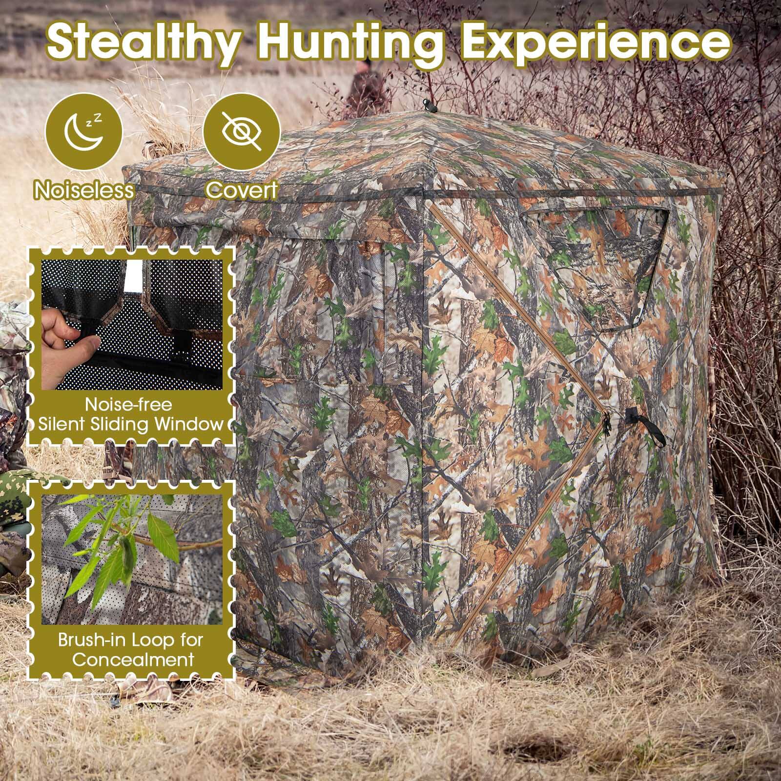 Stealthy Hunting Experience

- Noiseless
- Covert

- Noise-free Silent Sliding Window
- Brush-in Loop for Concealment