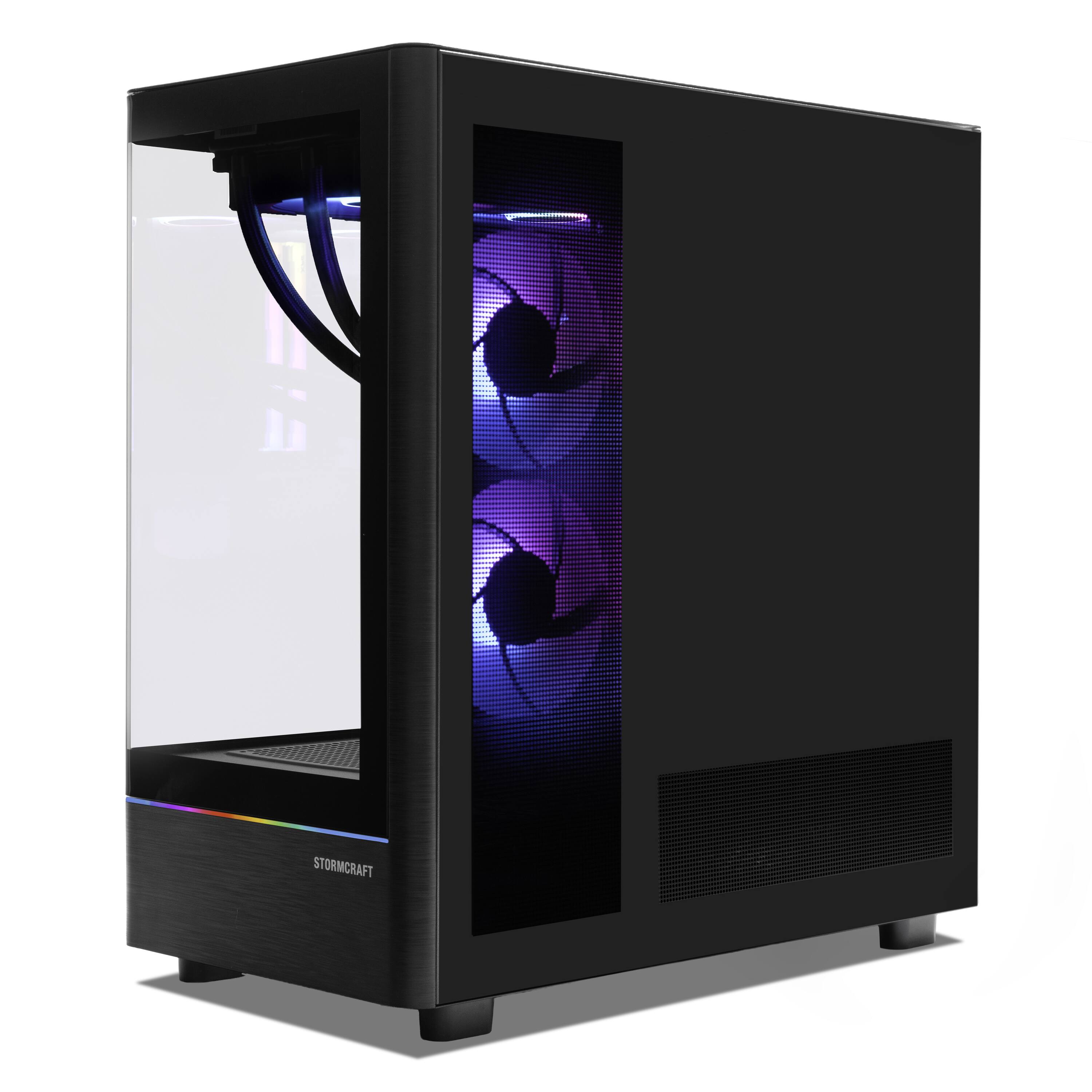 Back. STORMCRAFT - Gaming PC SKYHAWK II INTEL Core Ultra 7 270K Plus NVIDIA RTX 5070 TI 2 TB SSD 32GB DDR5 6000MHz RGB 360mm AIO.