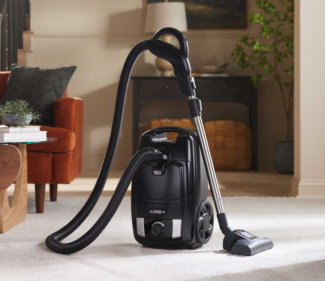 Angle. Kirby - C530 Signature Series Canister Vacuum with Turbo Nozzle - Carbon Black.