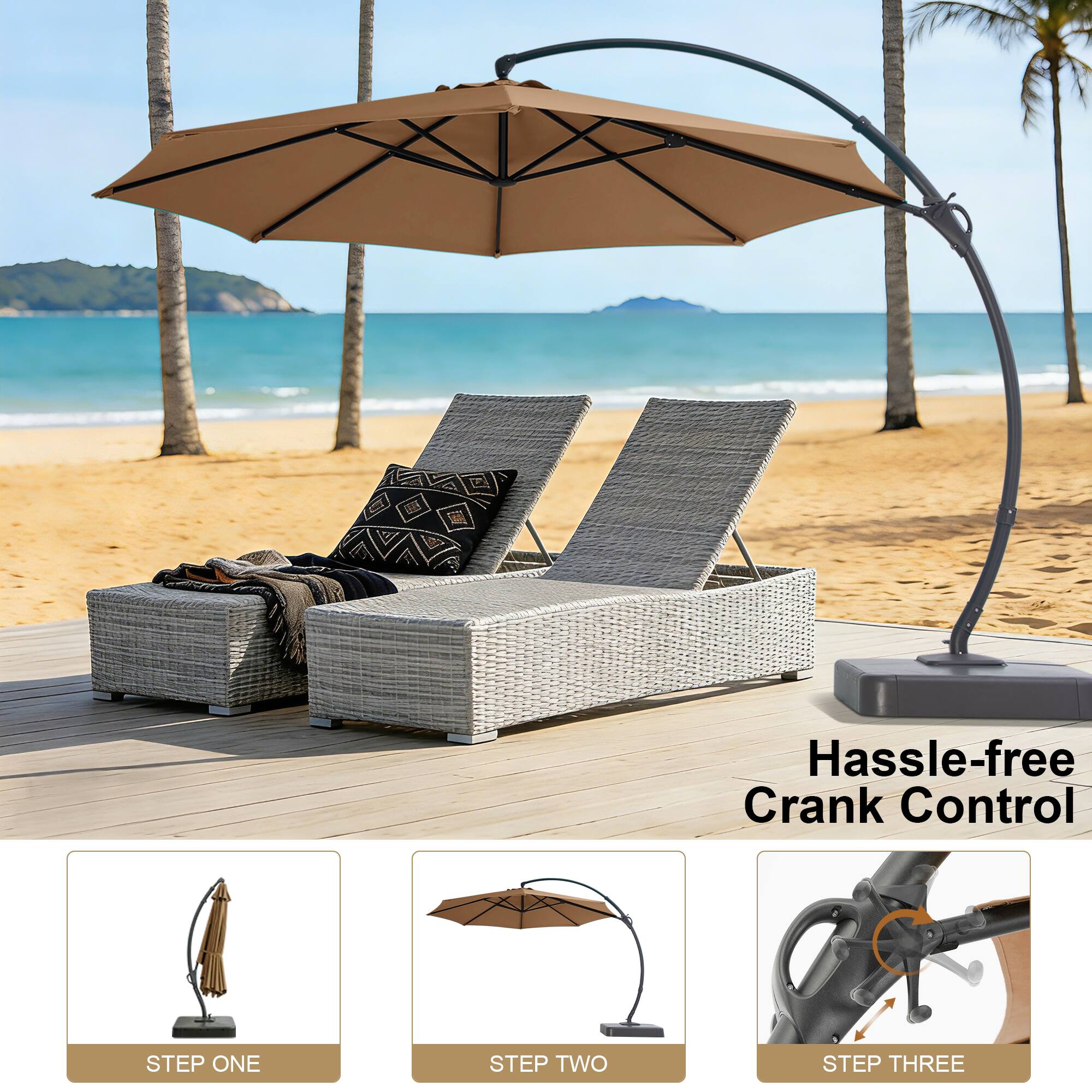 Hassle-free Crank Control

STEP ONE

STEP TWO

STEP THREE