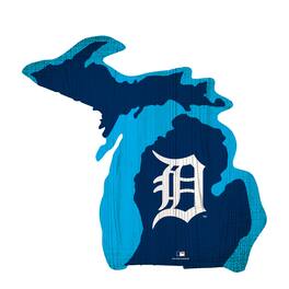 Fan Creations - Detroit Tigers 12" Logo State Sign - Multicolor