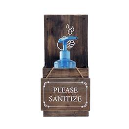 TX USA Corporation - Welcome Sign with Hand Sanitizer Dispenser Container Set of 2 16-inch - Multicolor