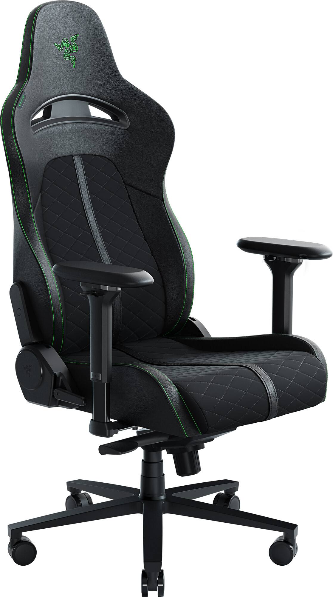 Alt View 16. Razer - Enki Gaming Chair with Synthetic Leather for All-Day Comfort - Black/Green.