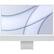 Front. Apple - 2021 iMac with M1 Chip (24-inch, 16GB RAM, 2TB SSD Storage) - Silver.