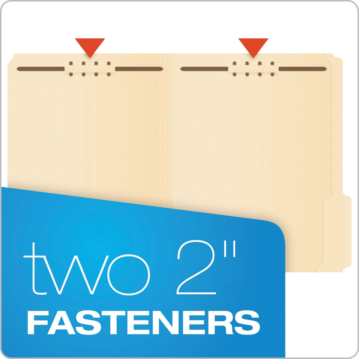 two 2" FASTENERS