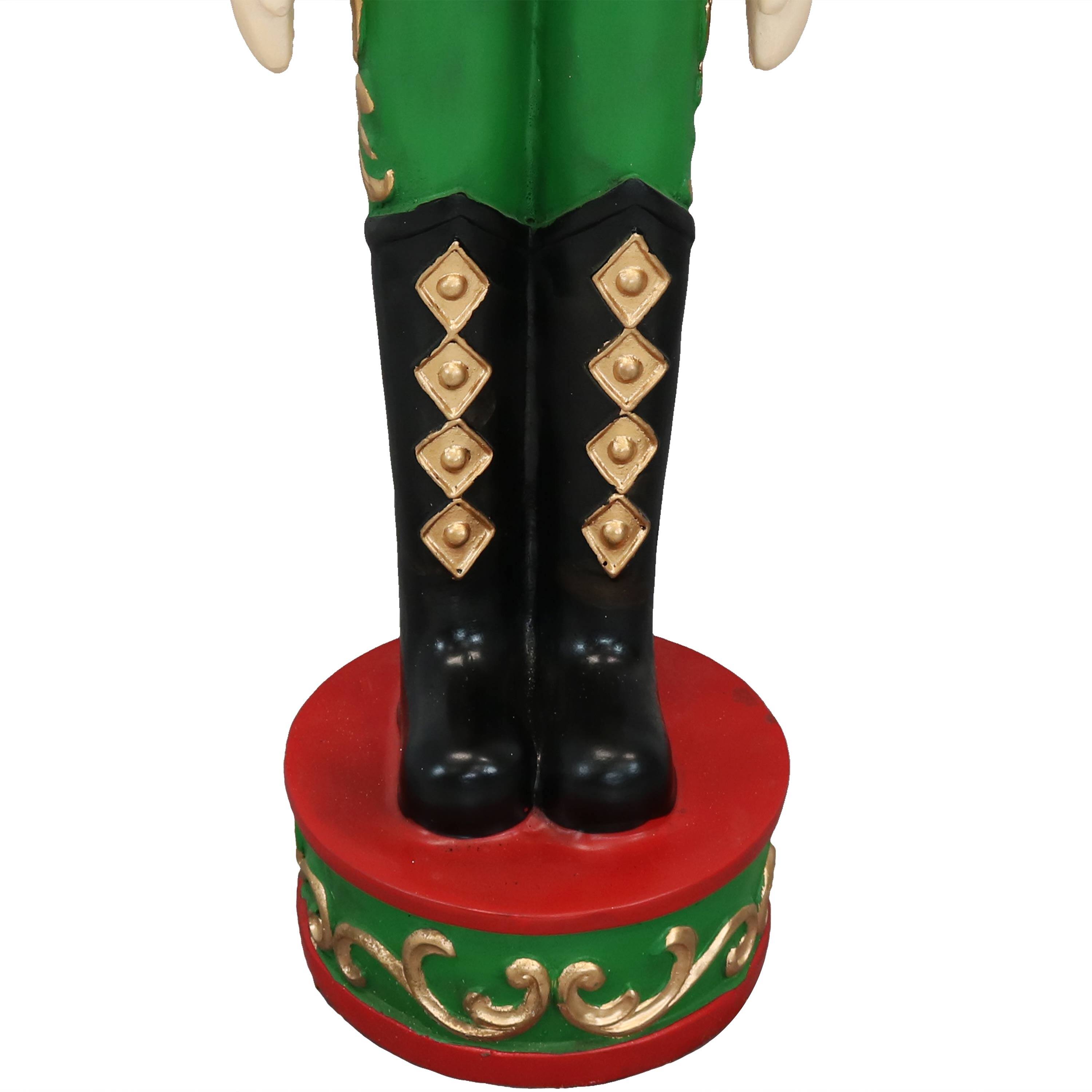 Alt View 10. Sunnydaze - Kristoff the Christmas Nutcracker Soldier - 2 Statues - 37" - Red.