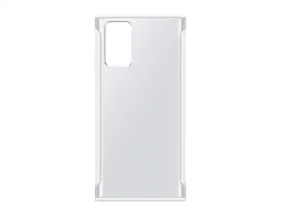 Front. Samsung - Samsung Galaxy Note 20 Clear Protective Case | Color: White - White.
