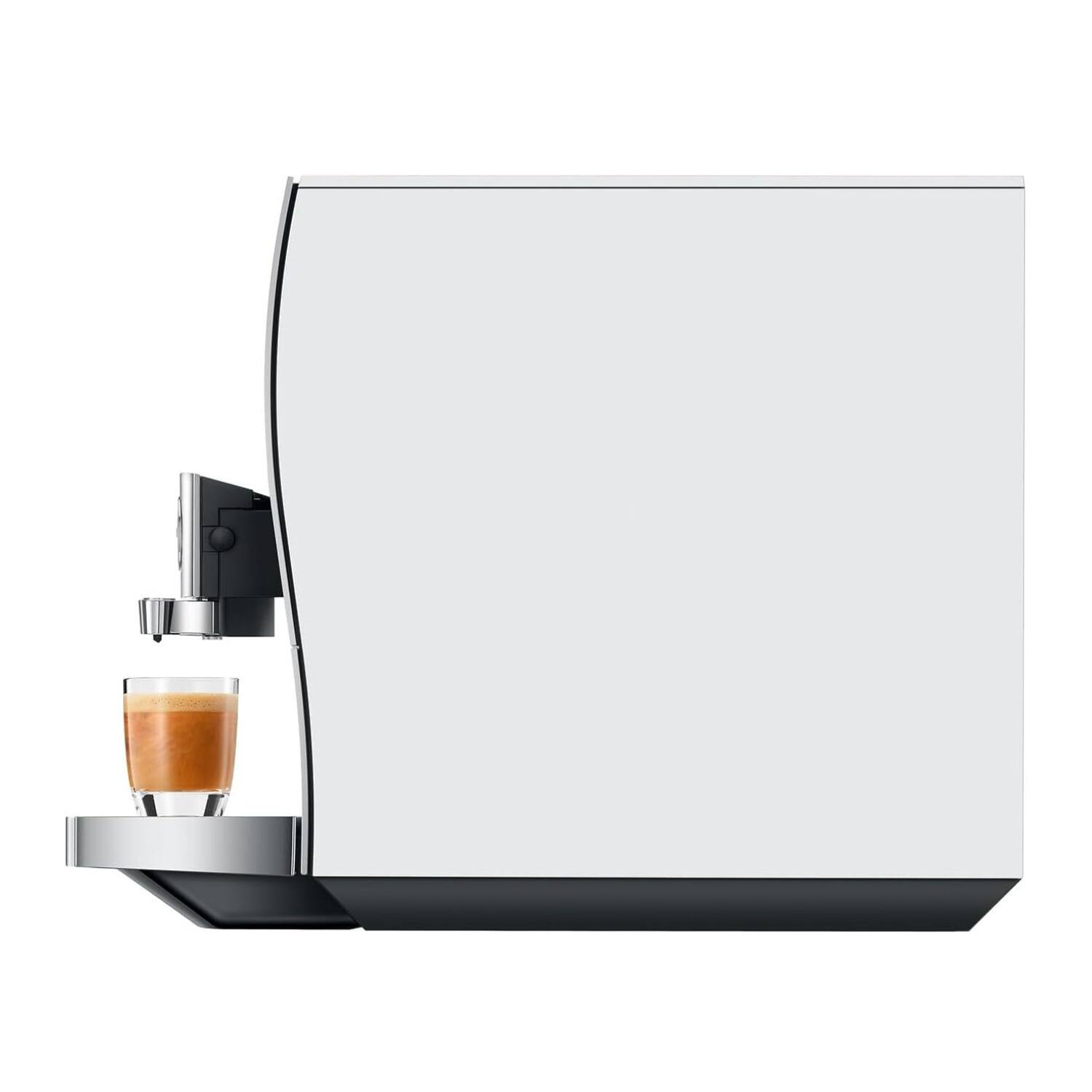 Angle. JURA - Z10 Gen 2 Automatic Coffee and Espresso Machine - Aluminum White.