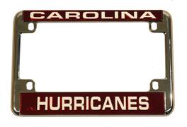 Rico Industries - Carolina Hurricanes Chrome Motorcycle, RV or Trailer License Plate Frame - Multi