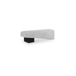Meridian Furniture - Alora Grey Fabric Bench - Gray