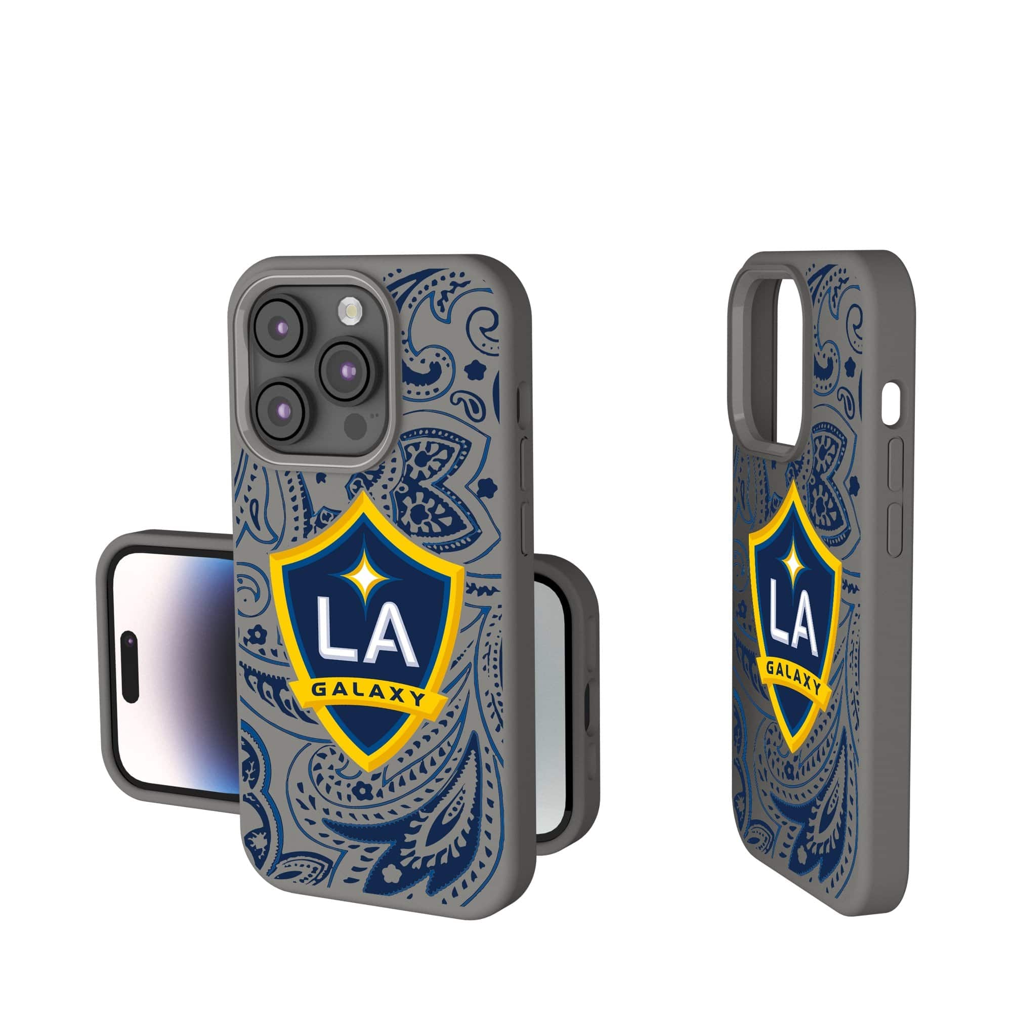 Keyscaper - MLS - LA Galaxy iPhone Soft Touch Case - 15 Plus - Gray