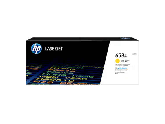 HP LaserJet
658A
W2002A
Yellow / Amarillo
Toner Cartridge / Cartouche de toner / Tintenpatrone
JET INTELLIGENCE
HP LASERJET ENTERPRISE
M751
CNDON
ANGELLE
PARIS
KURET
HONG KONG
TOKYO
MADRID
RIO DE JANEIRO