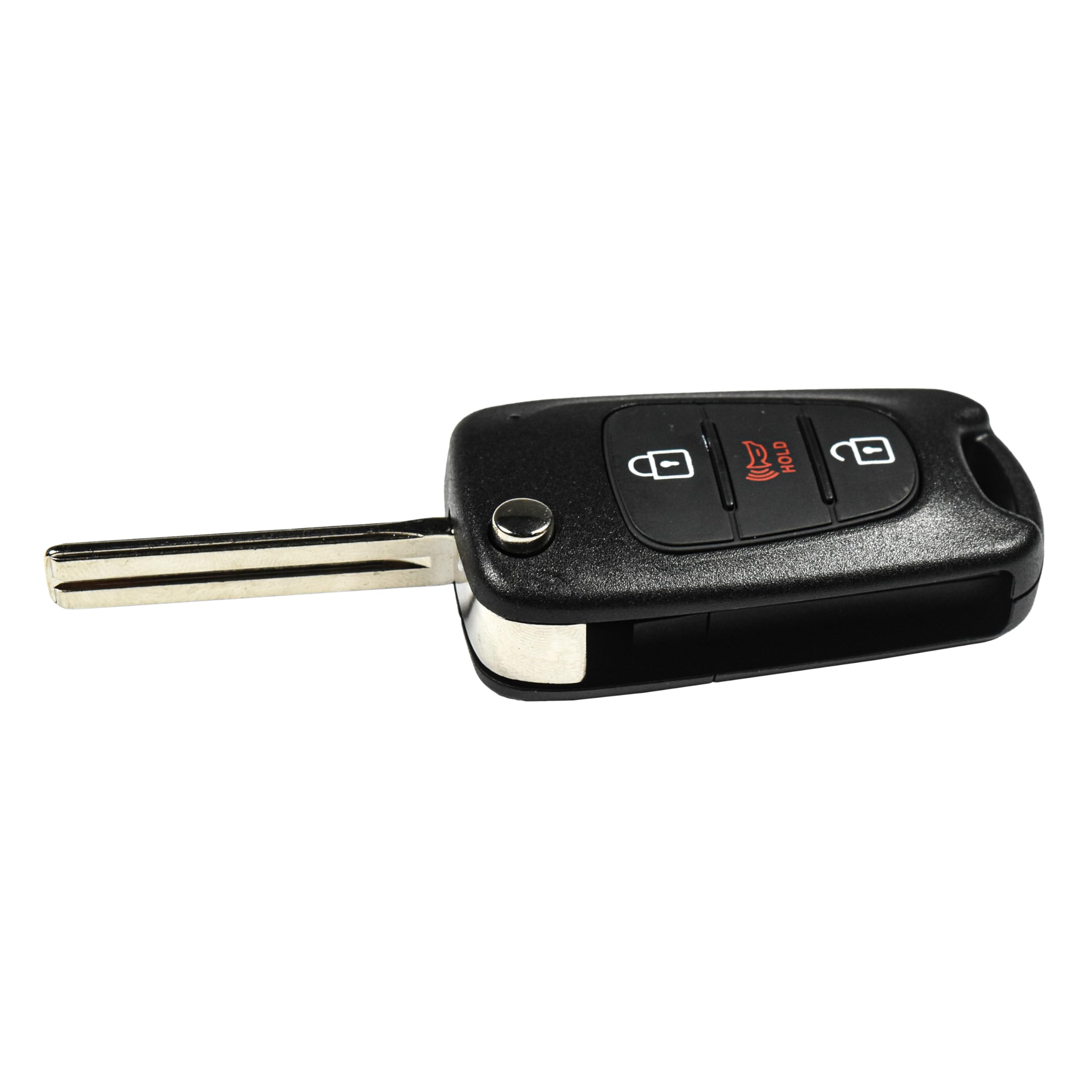 Alt View 2. HQRP - Flip Folding Key Fob Shell Case 3-Button Remote Cover for Kia Soul 2010-2013 2-Pack - Black.
