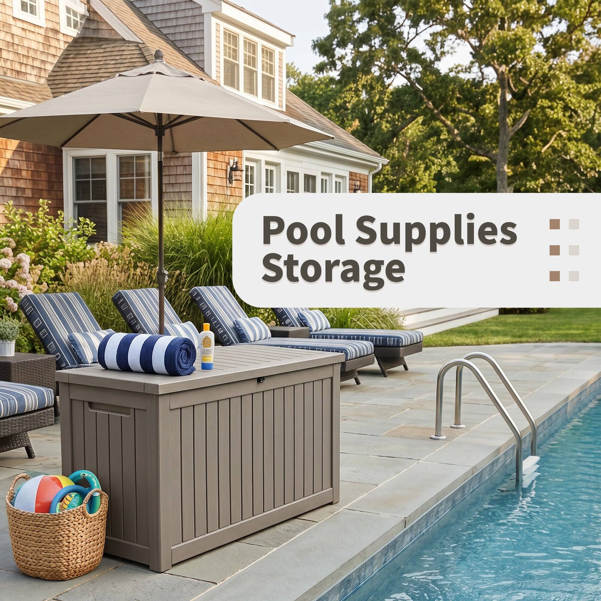 Pool Supplies Storage