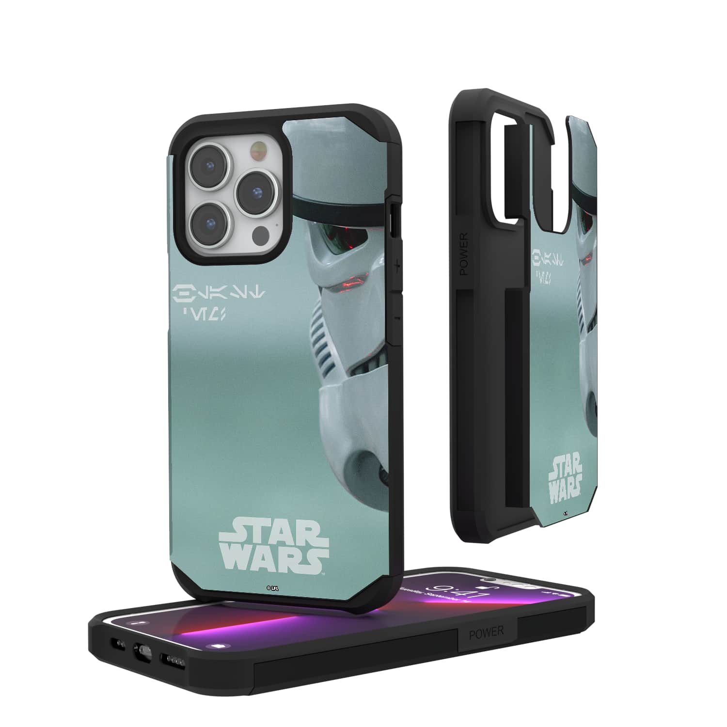 Keyscaper - Star Wars: A New Hope Cinematic Moments: Discovery Rugged Phone Case - Apple iPhone 15 Pro - Stormtrooper