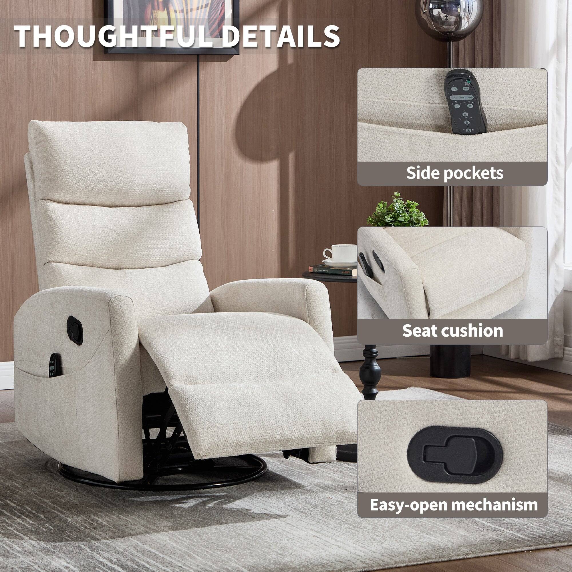 THOUGHTFUL DETAILS

- Side pockets
- Seat cushion
- Easy-open mechanism