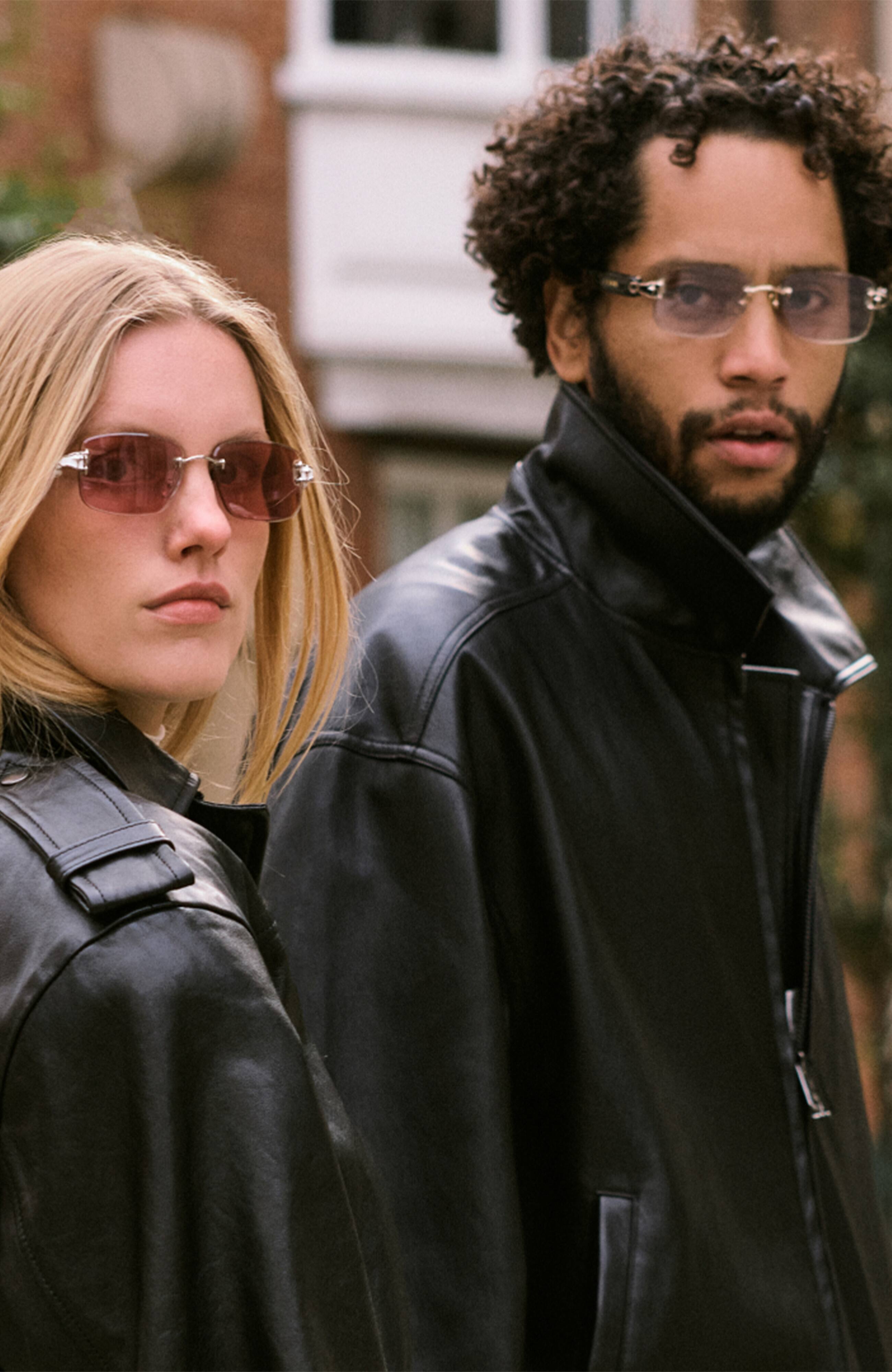 Alt View 6. Chamelo - Prismatic Aura Touch Prismatic - White/silver frame | Calm.