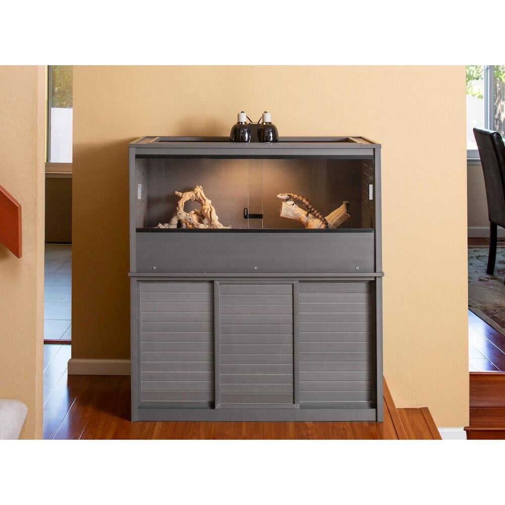 Angle. New Age Pet - 48" Mojave Reptile Lounge Grey.