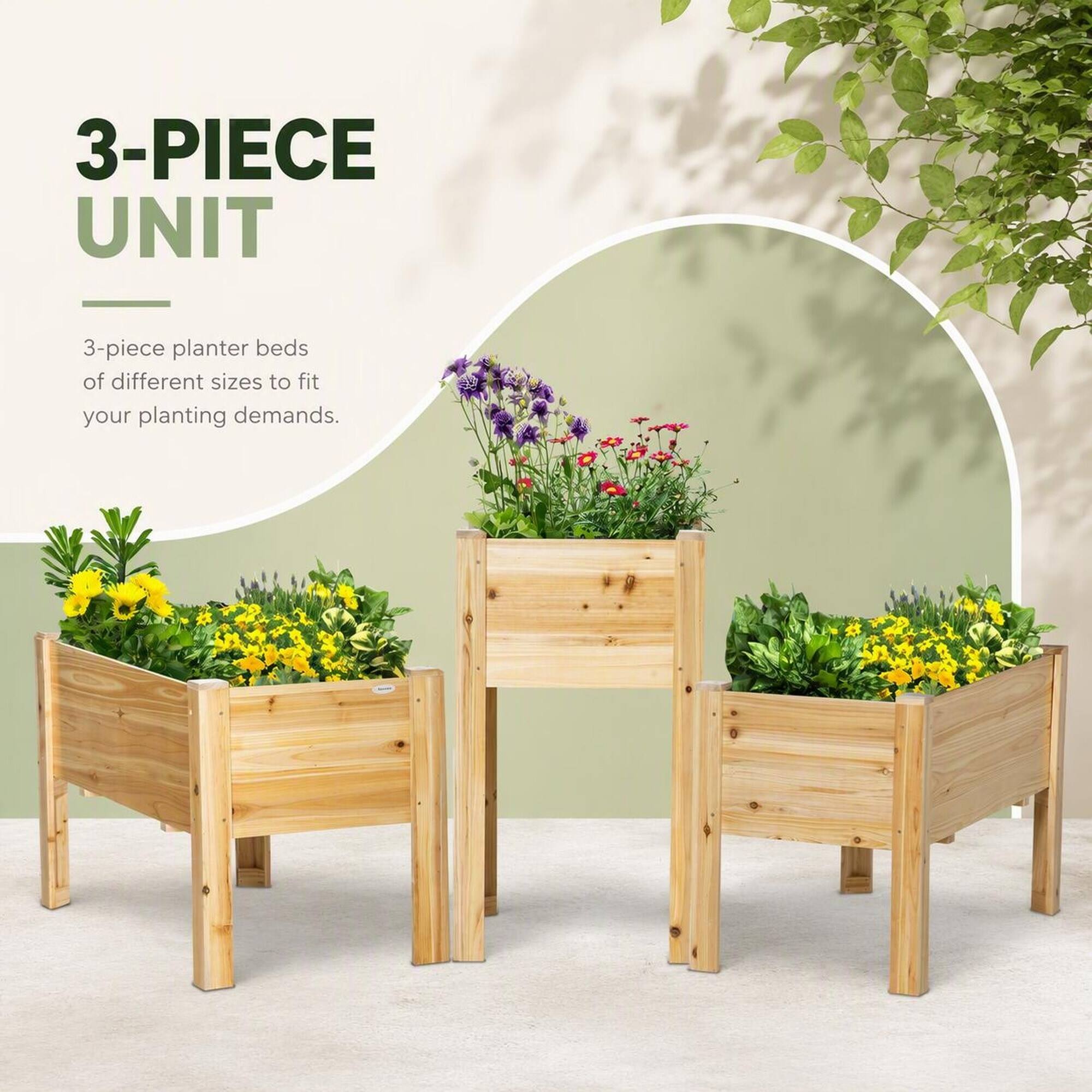 3-PIECE UNIT

3-piece planter beds of different sizes to fit your planting demands.