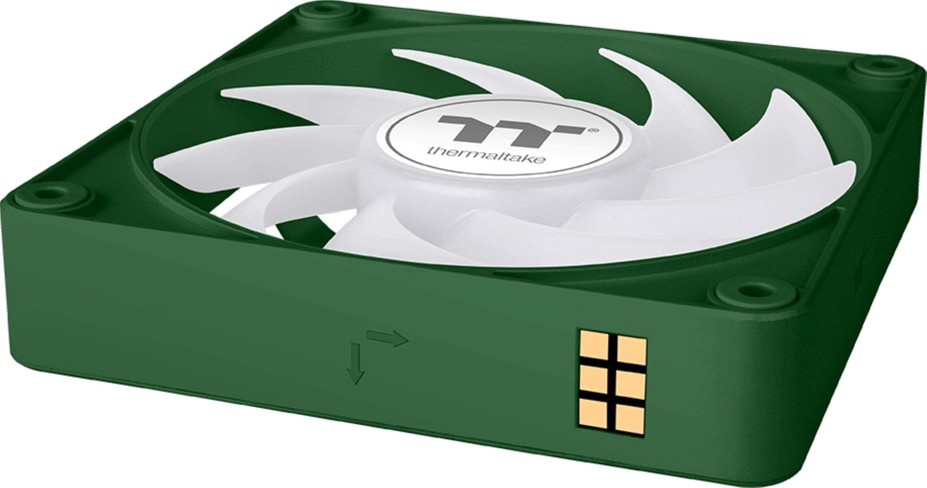 Alt View 6. Thermaltake - CT120 EX ARGB Sync 120mm Computer Case Cooling Fan (3-Pack - Racing Green.