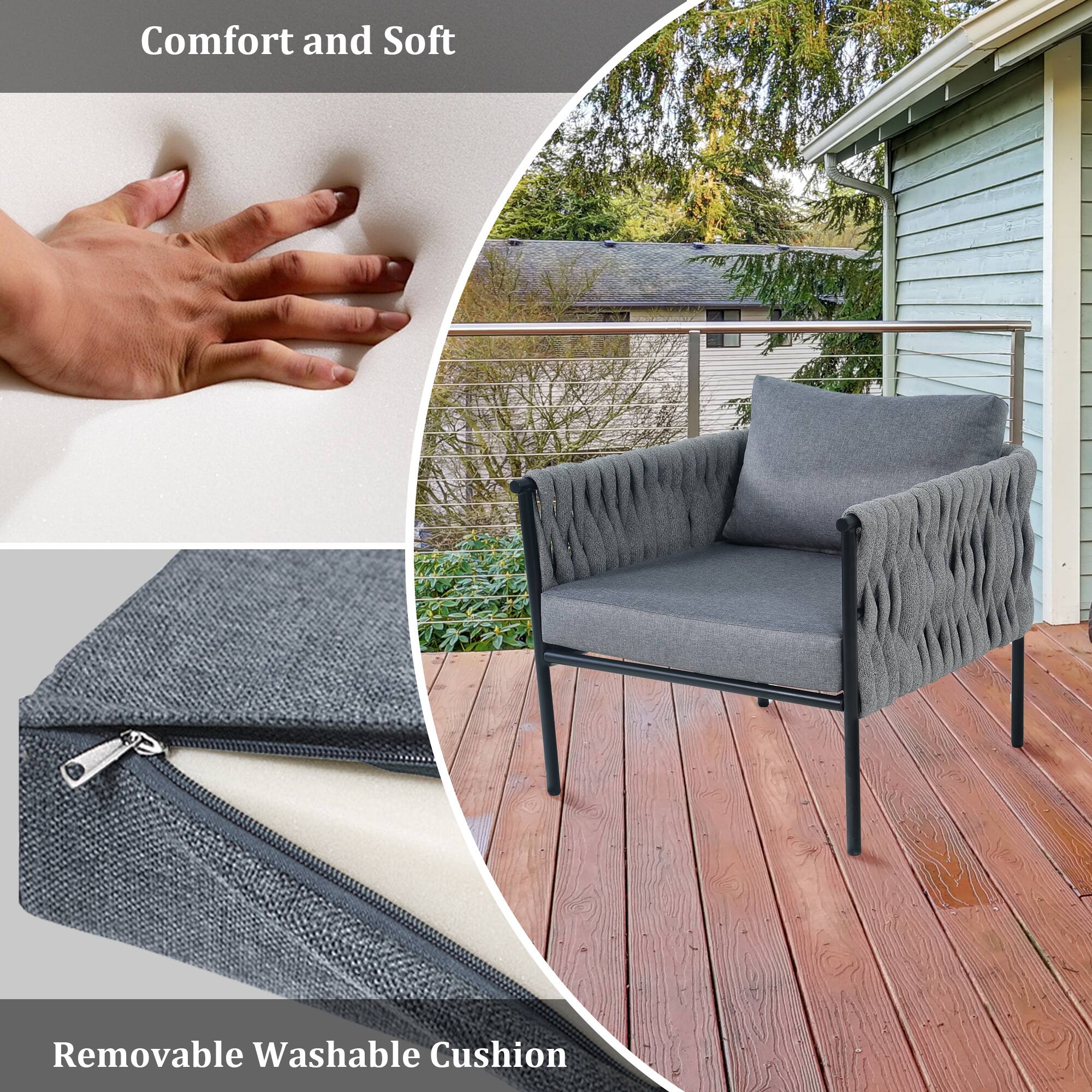 Comfort and Soft  
Removable Washable Cushion